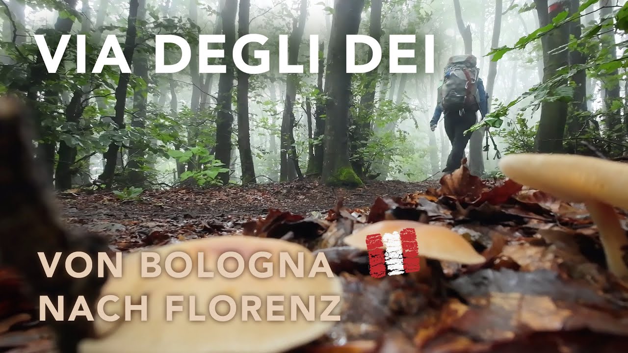 Via degli Dei  - Slowtrekking mit Zelt von Bologna nach Florenz auf dem Götterweg 4k