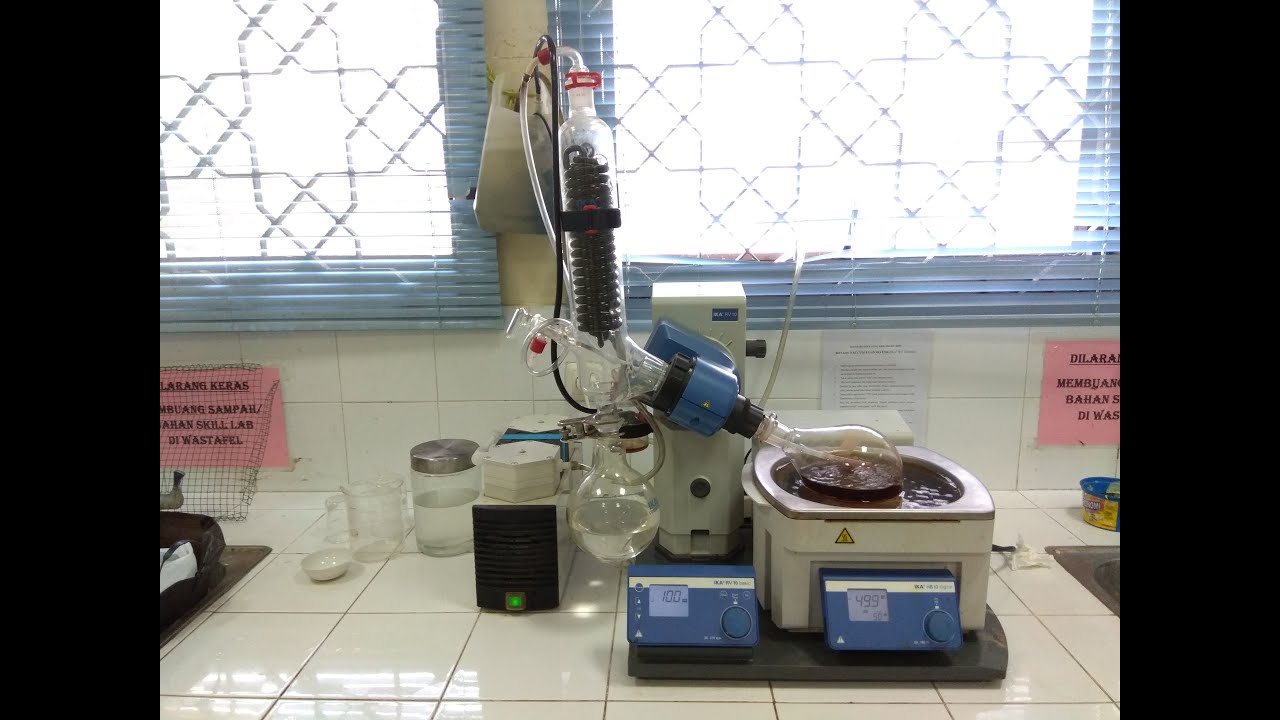 Cara Menggunakan Rotary Vaccum Evaporator Yang Benar & Mudah (IKA RV 10 Basic)