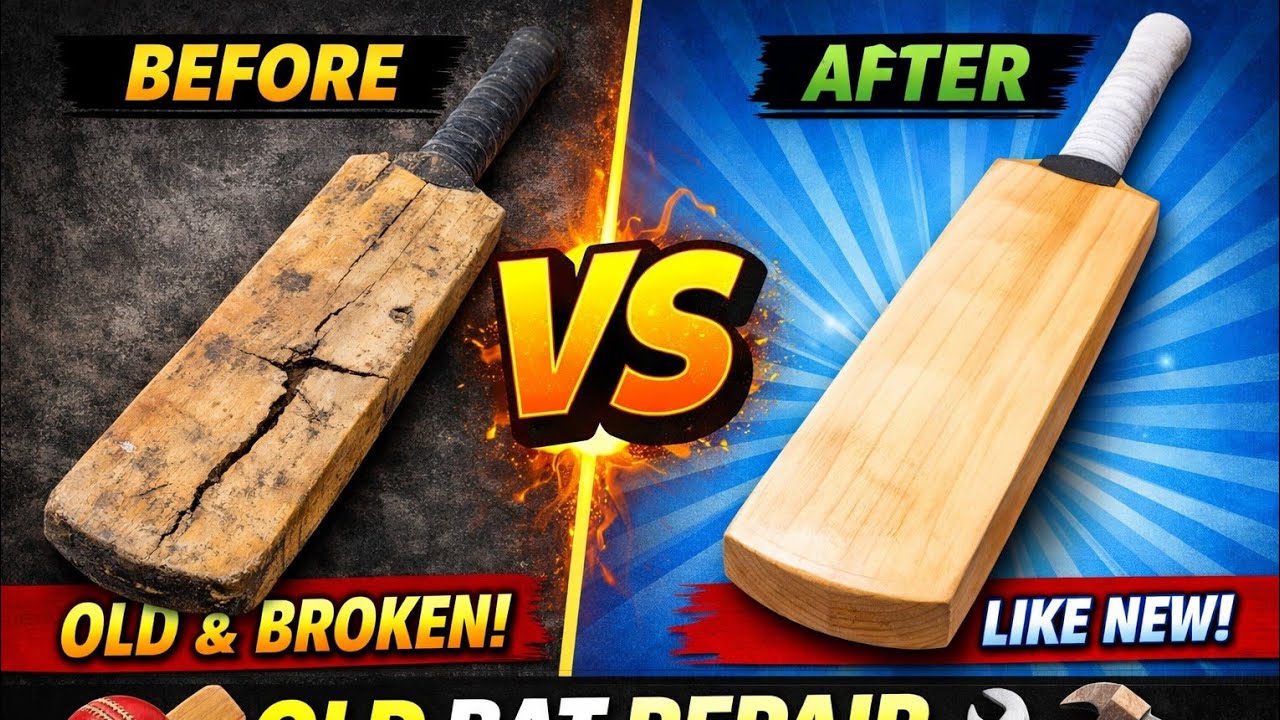 टूटा हुआ Cricket Bat Handle ऐसे ठीक किया 😳| Bat Handle Repair Full Process |✅