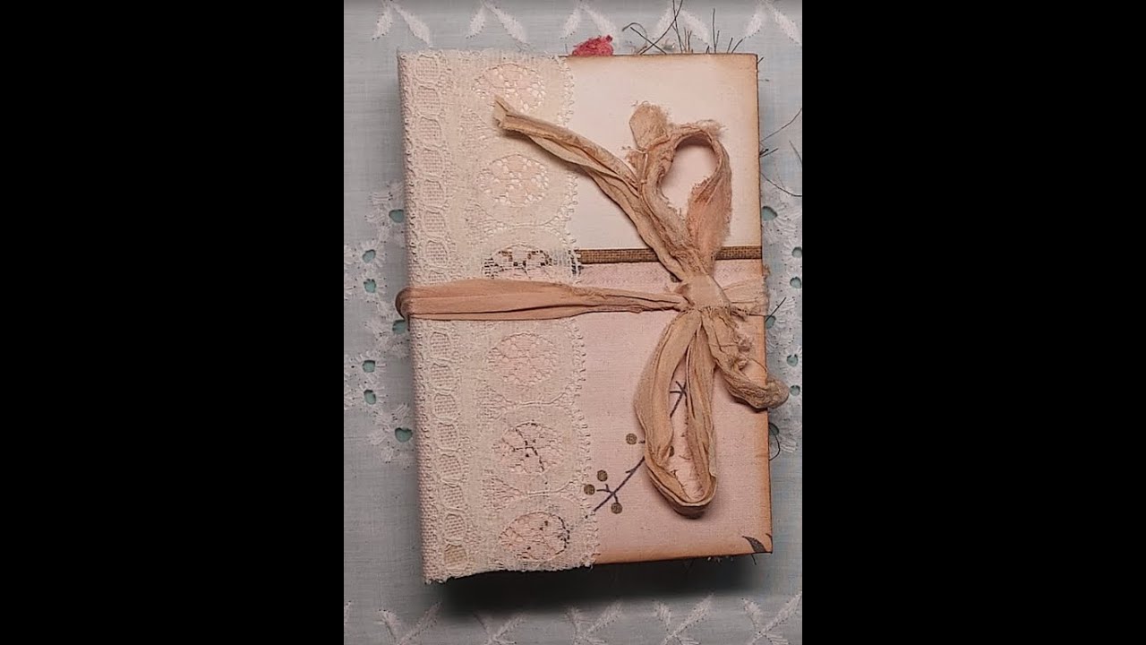 The Rose Tinted Diary, a small grungy style pocket sized junk journal