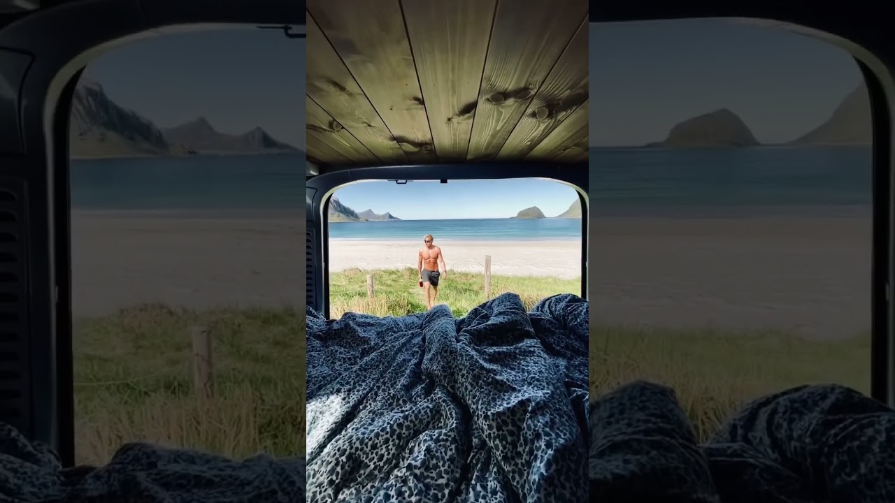 #vanlife in #lofoten #norway #fitness  #nature #norge #fitnessmotivation #gymlife #gym #gymshark