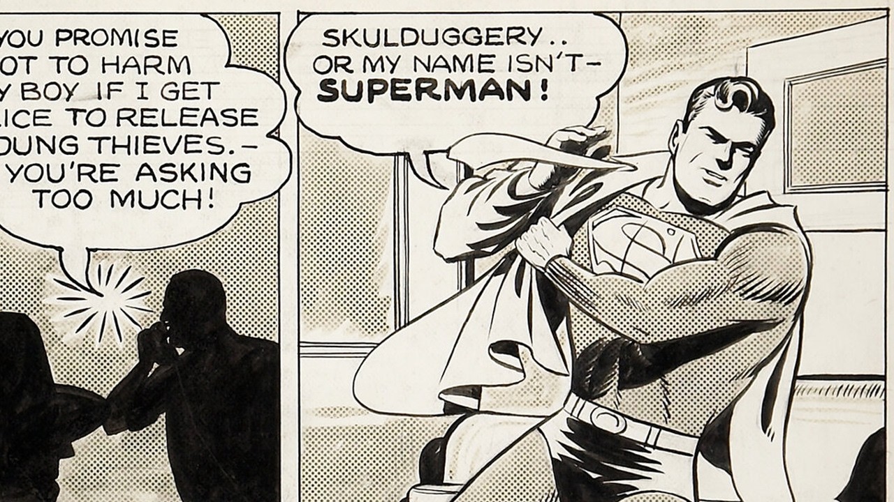 What size was SUPERMAN drawn in the GOLDEN AGE?