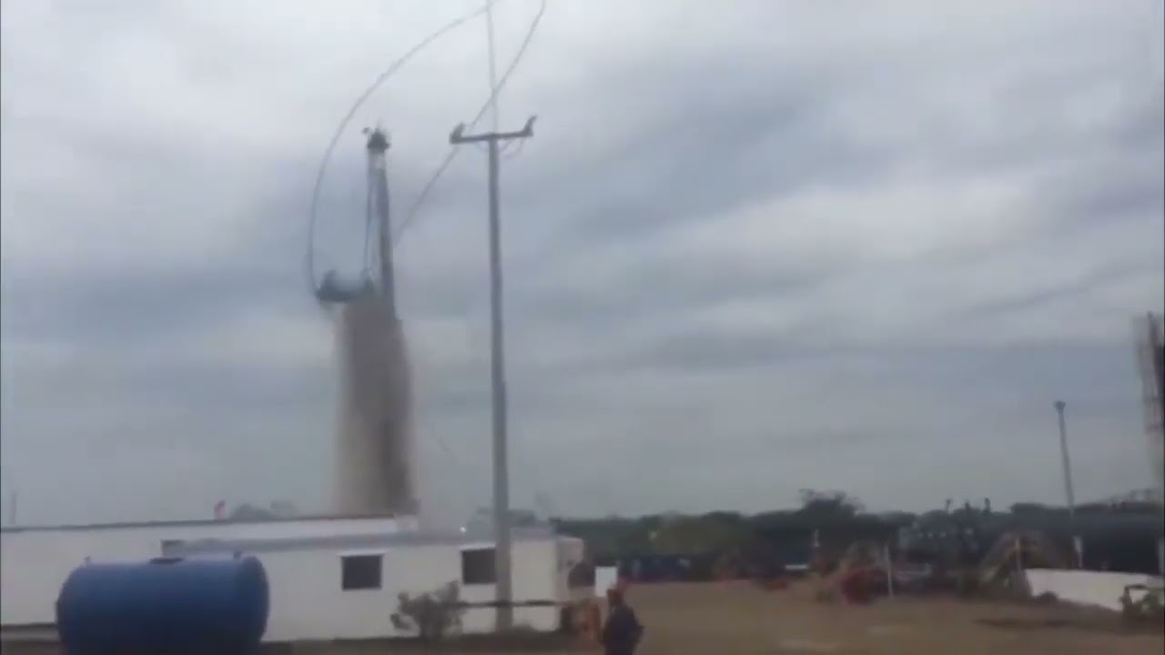 Drill Pipe Blown Out Of The Well