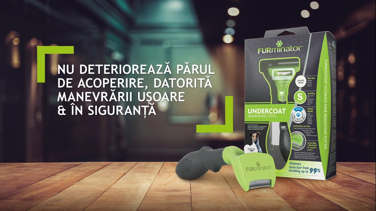 FURminator pentru căței de talie mică, cu păr scurt