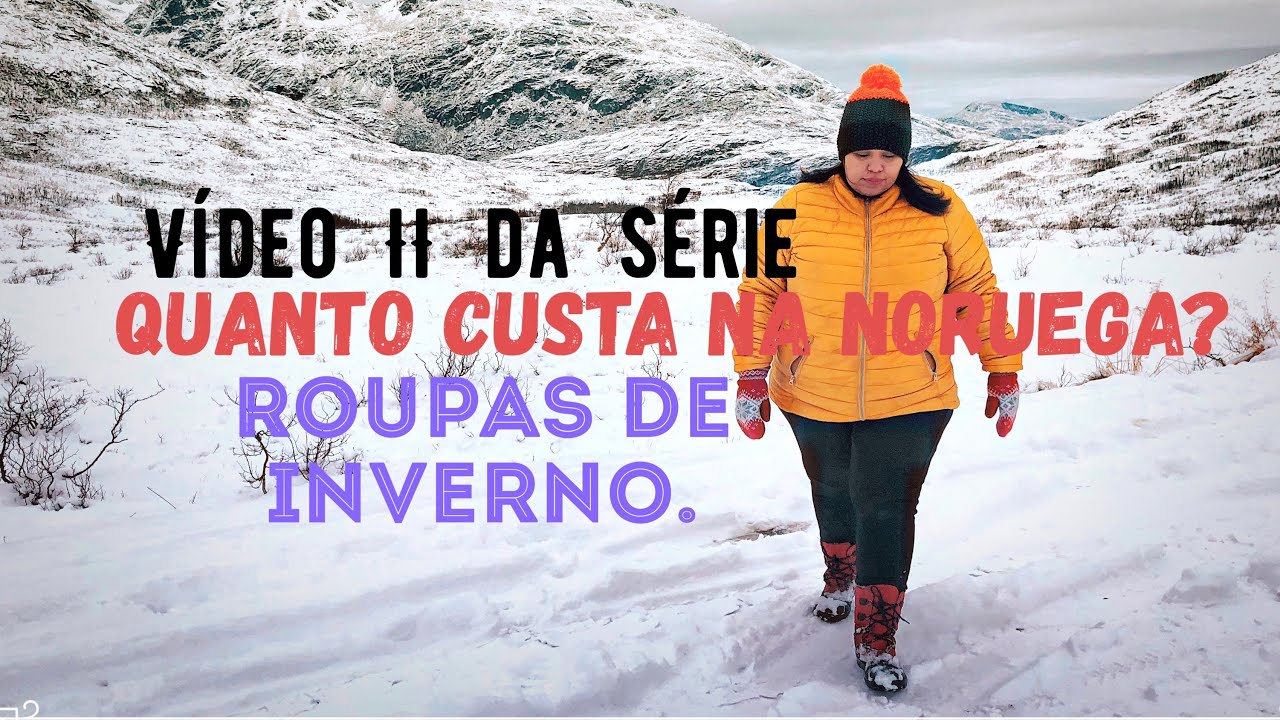 PREÇOS DE ROUPAS (DE INVERNO) NA NORUEGA.