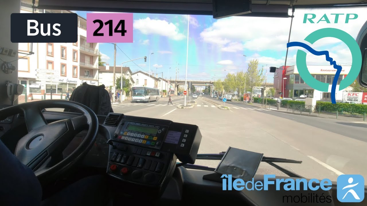 Bus 214 RATP | Neuilly-Plaisance RER - Gagny Roger Salengro - 4K