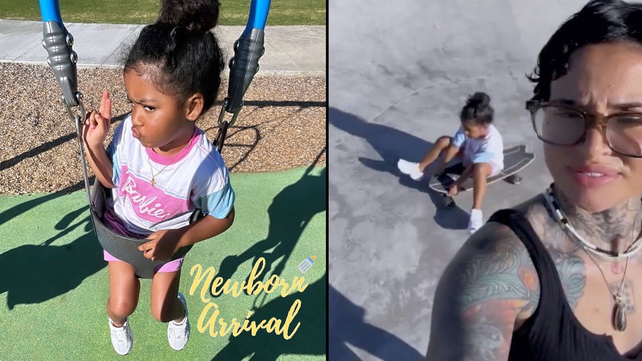 Kehlani's Daughter Adeya Shows Off Her Skateboarding Skills! 🛹