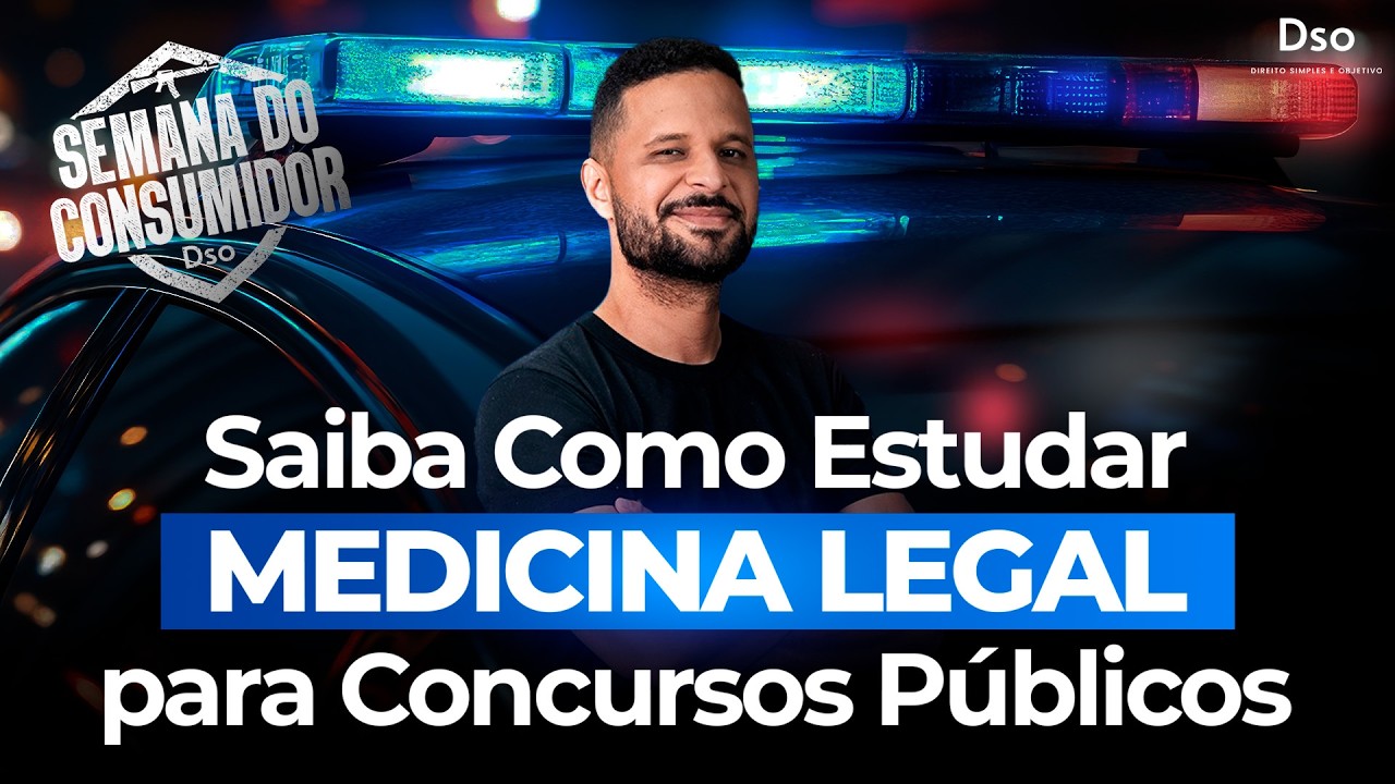 Saiba como ESTUDAR MEDICINA LEGAL para Concursos Públicos | com Prof. Tony Souza!