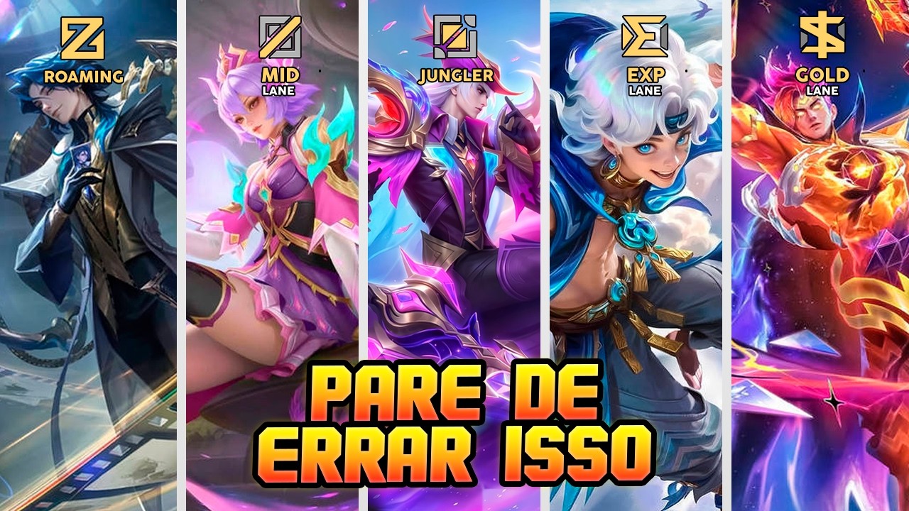 COMO JOGAR EM CADA ROTA NO MOBILE LEGENDS (CADA FUN&Ccedil;&Atilde;O EXPLICADA!)