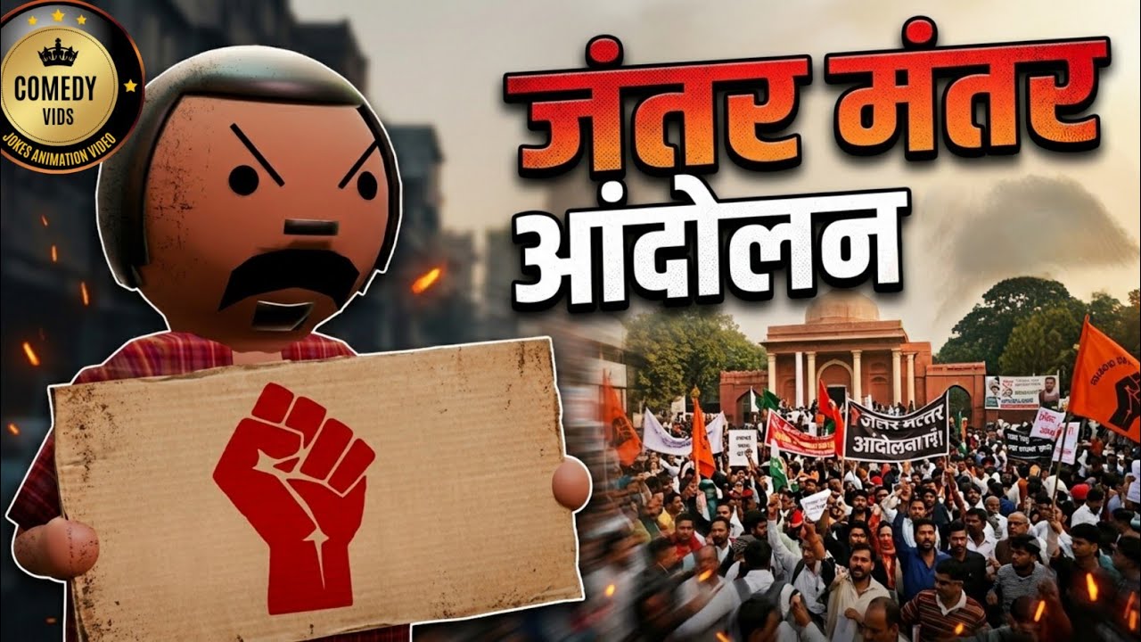 Jantar Mantar protest || Comedy Vids || Make A Joke ||