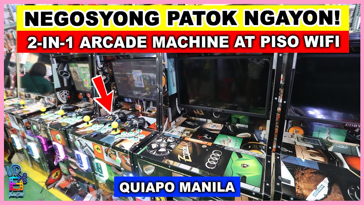 MURANG BILIHAN NG 2-IN-1 ARCADE GAME MACHINE AT PISO WIFI SA QUIAPO NA NEGOSYONG PATOK NGAYON