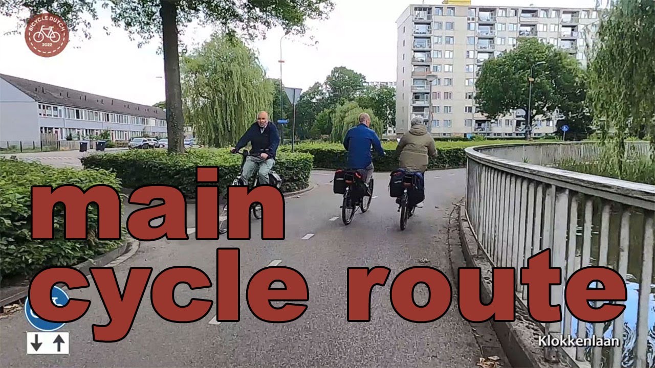 Main cycling route in the city of 's-Hertogenbosch