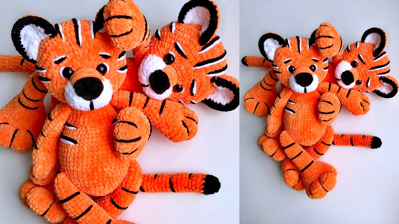 🐯 Crochet Tiger Part 1 / Amigurumi Detailed TUTORIAL PATTERN / Plush Tiger / How to crochet tiger