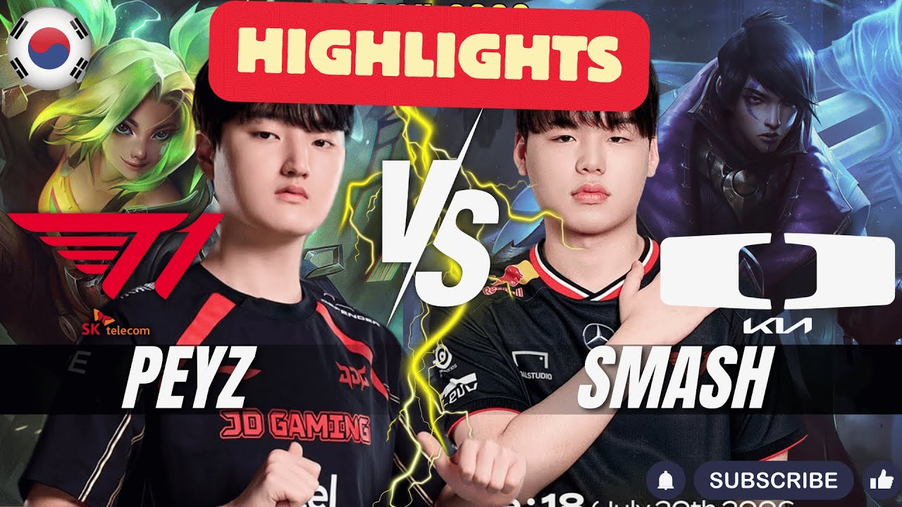T1 Peyz vs DK Smash HIGHLIGHTS - Peyz ZERI vs Smash APHELIOS ADC - Patch 25.1 KR Ranked | lolrec