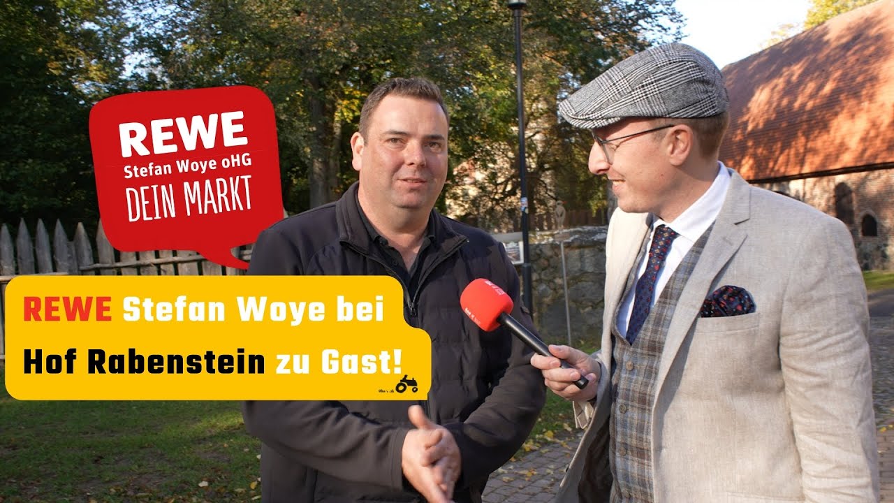 REWE Stefan Woye unterwegs in der Region wir waren zu Gast auf dem Hof Rabenstein in Rädigke.