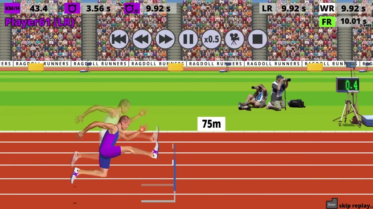 World Record 110MH 9.918s Ragdoll Runners