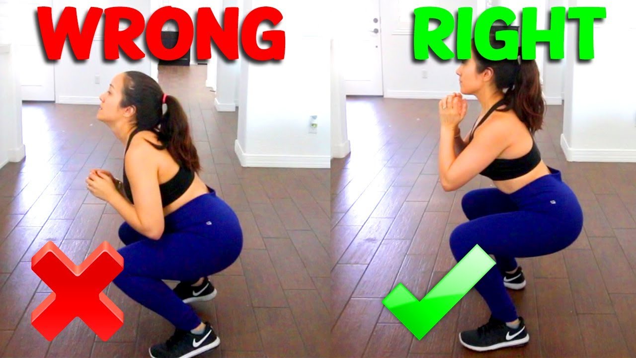 HOW TO SQUAT PROPERLY! | The RIGHT And WRONG Way To Do Squats!!!