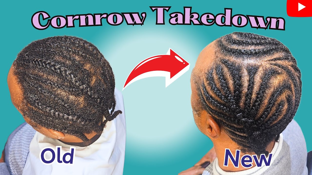 6-Week Cornrow Refresh | Take Down, Wash, Blow Dry & New Braids