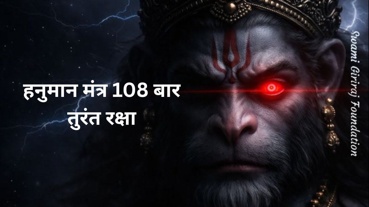 हनुमान मंत्र जप 108 बार 🔱 तुरंत रक्षा व भय नाश | Powerful Hanuman Mantra Chanting