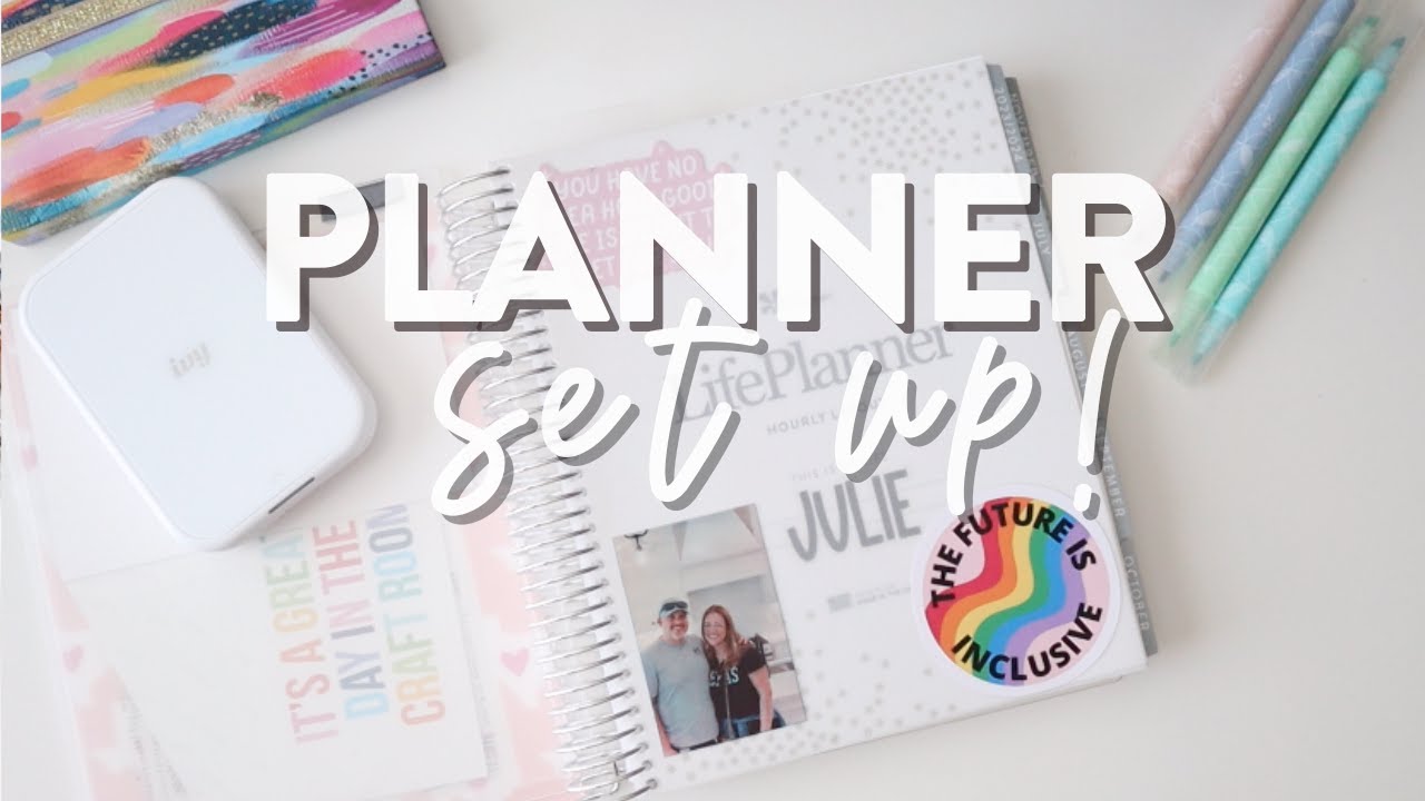 Set up my planner with me! | 2023/2024 Erin Condren Hourly Life Planner