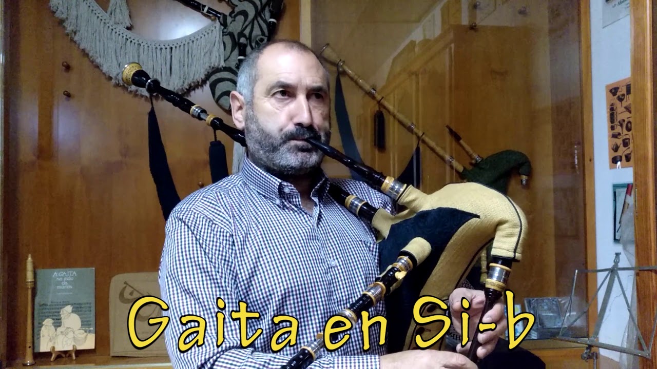 Gaita Sib con Ronqueta e Chillón - bagpipe Bb 3 drone
