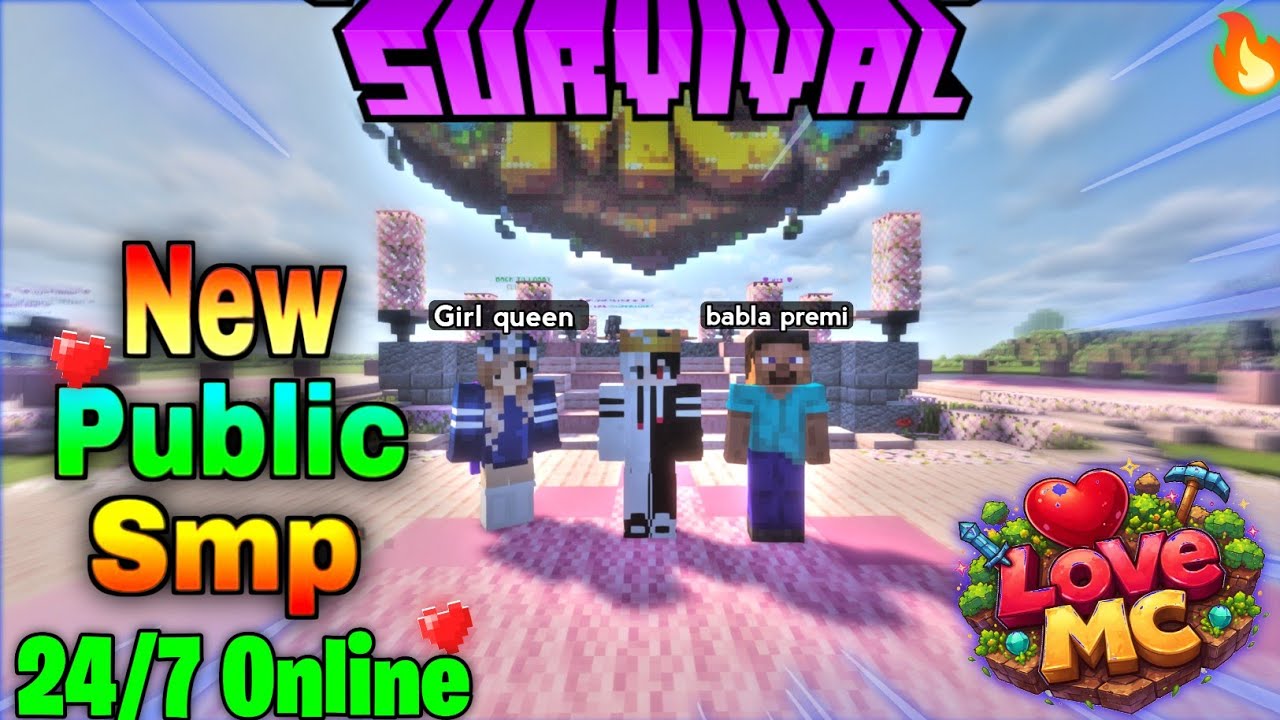 Best Free Survival Public Smp Server Minecraft 🥇 | Java + Bedrock | 24/7 Online | Anyone Can Join ✈️