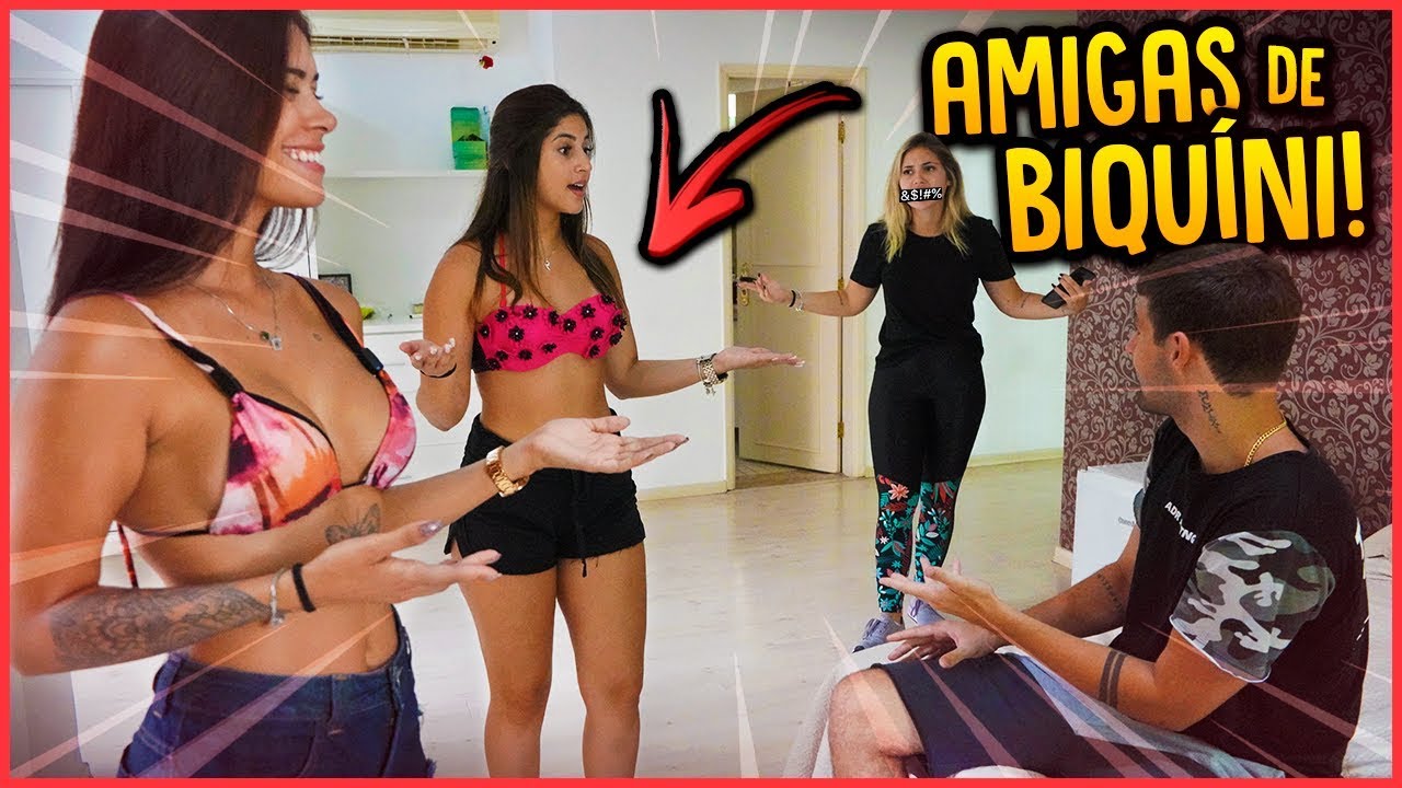 ELAS FICARAM DE BIQUÍNI NO MEU QUARTO 24H!! ( DEU BRIGA ) - TROLLANDO NAMORADA  [ REZENDE EVIL ]
