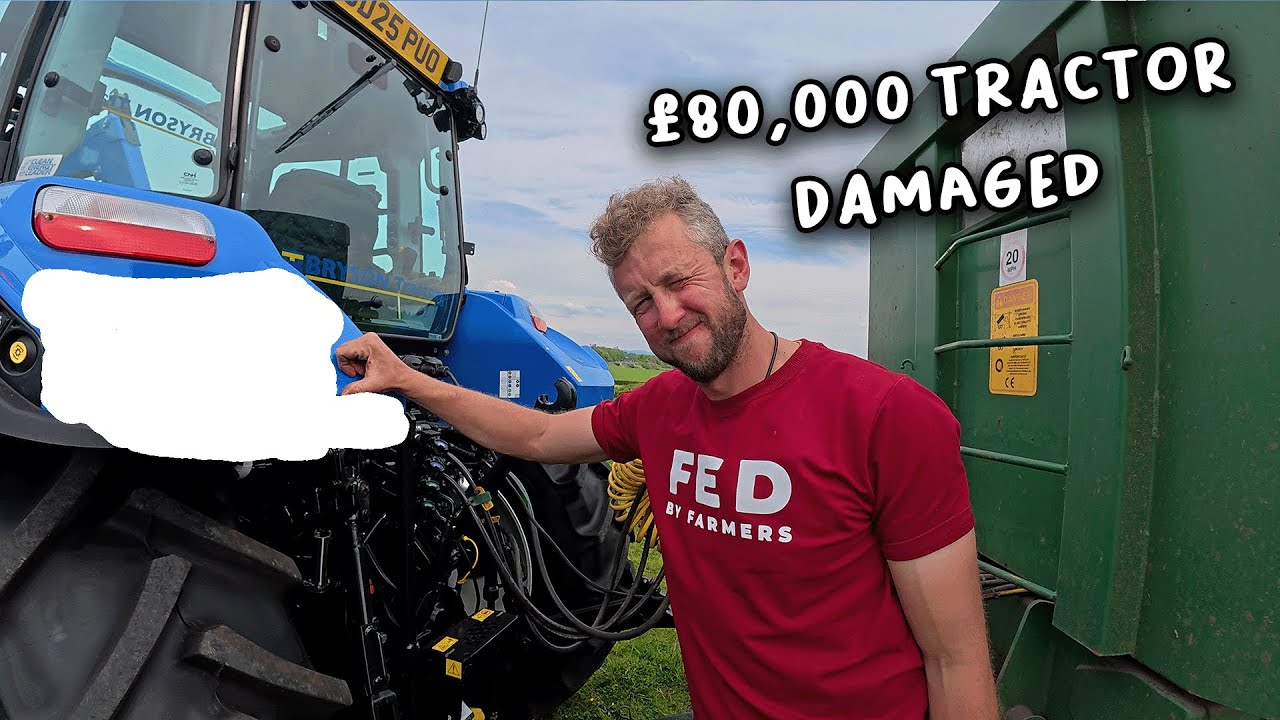 I borrowed a BRAND NEW tractor.... and scratched it.