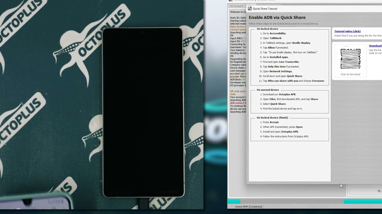 Cómo habilitar ADB en un dispositivo KG sin un código QR