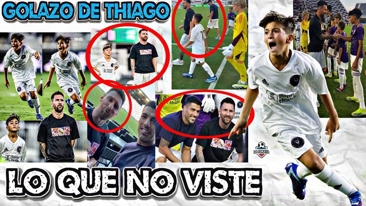 Messi Ve Jugar A Su Hijo Thiago Messi Junto A Luis Suarez - Termina En GOLAZO