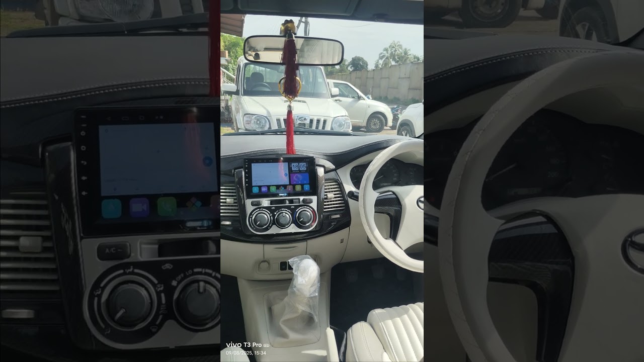 Toyota Innova type 4 white interior modification...? #toyota #innova