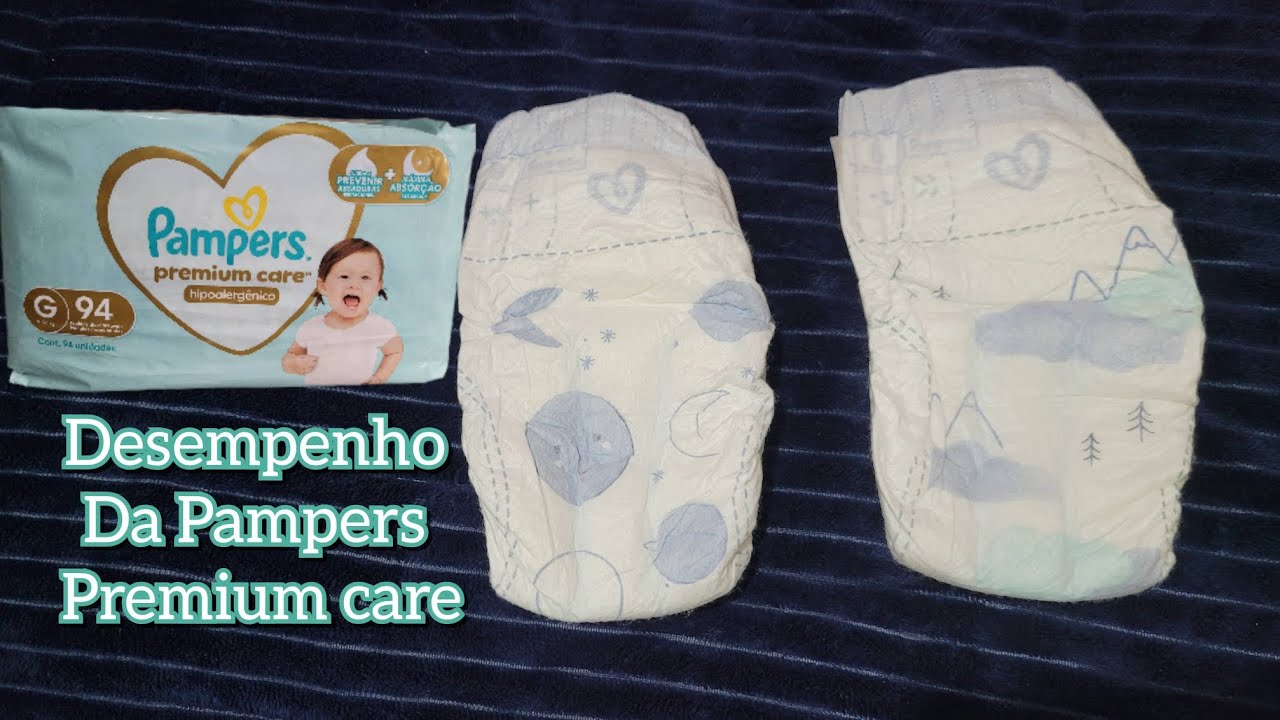 Pampers premium care | Tamanho G | Testando o desempenho da fralda