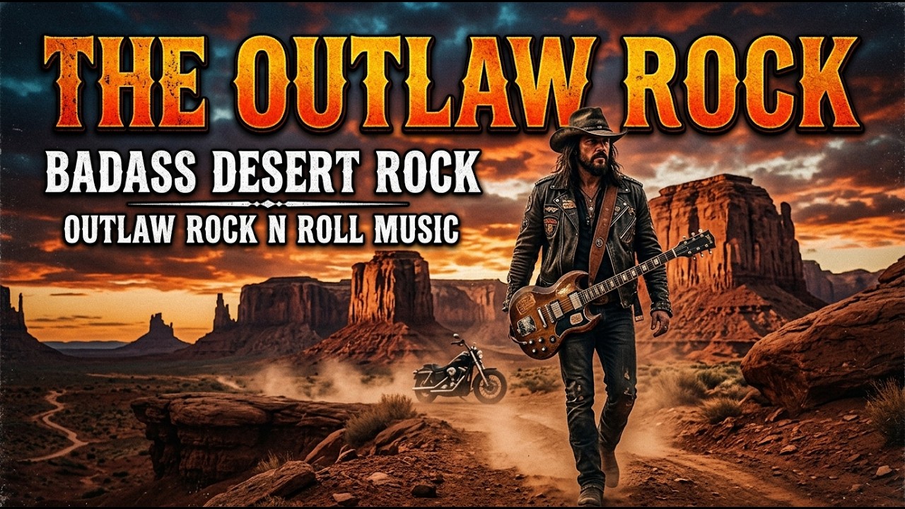 The Outlaw Rock n Roll 🔥 Badass Desert Rock 🎸 Outlaw Rock n Roll Music