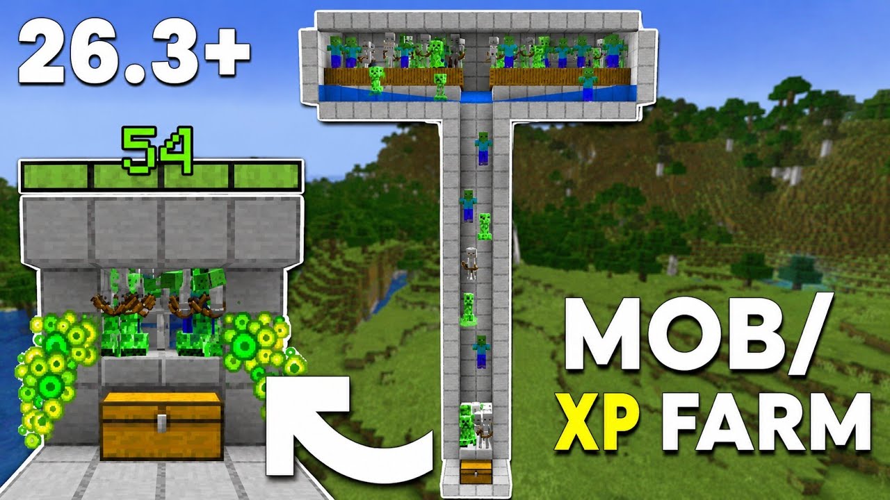 Unlimited XP Farm in Minecraft Bedrock 1.21+ (No Spawner) | Easy XP Farm Tutorial (2026)