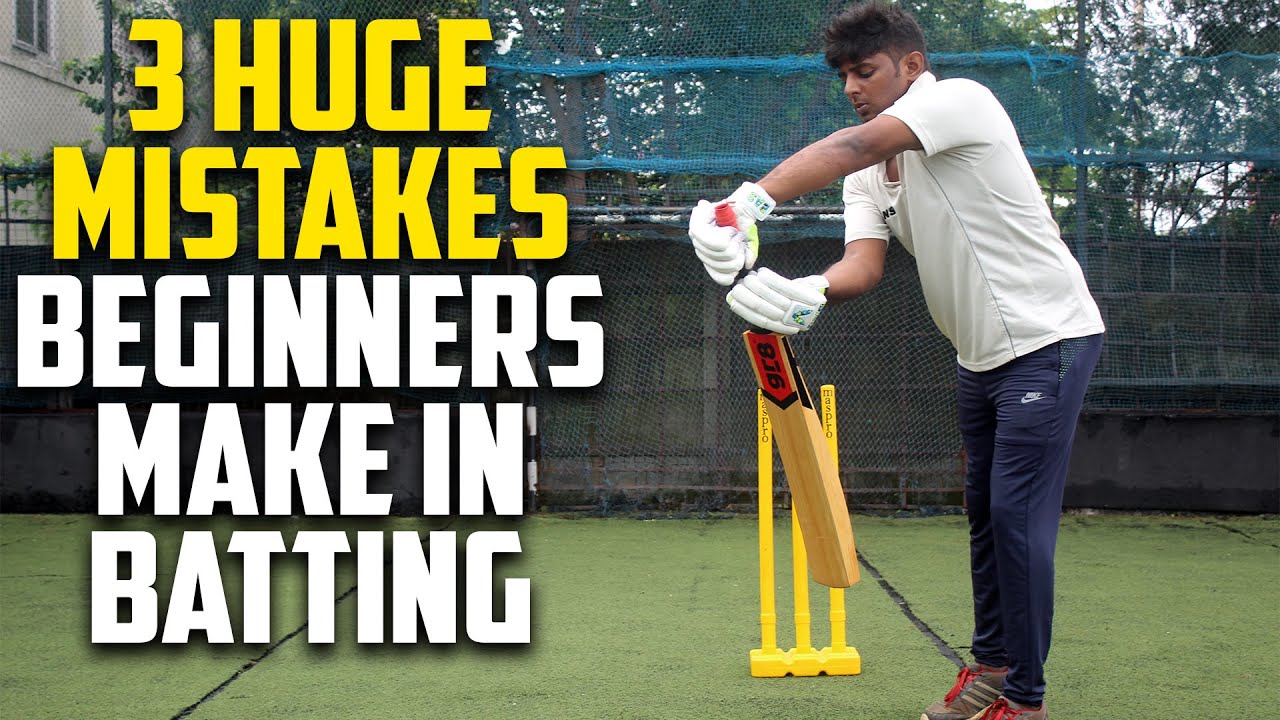 3 HUGE Mistakes beginners make in Batting | Cricket Batting Tips | Nothing But Cricket