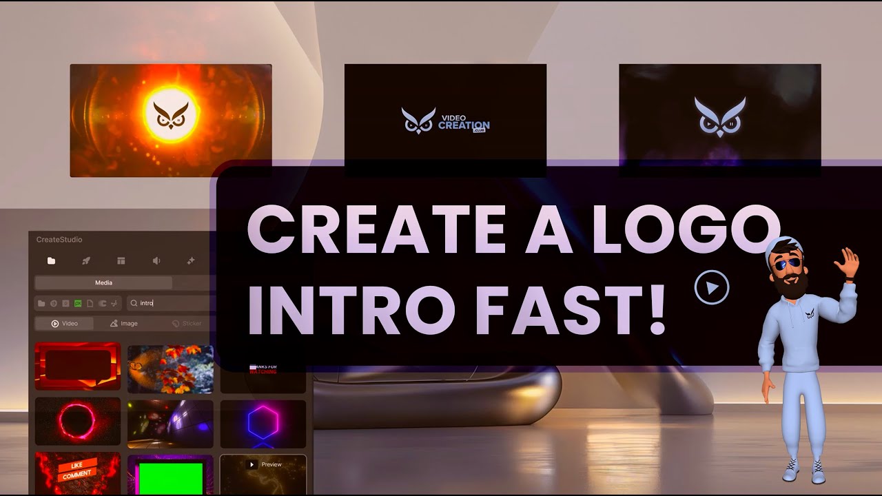 Create Logo Intros with Stock Videos | CreateStudio