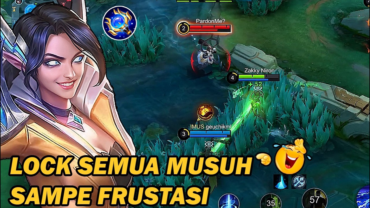 EUDORA MODE SEMAK!! LOCK SEMUA MUSUH YG SUKA AGRESIF SI PALING JAGO SAMPE KESAL‼️- MLBB