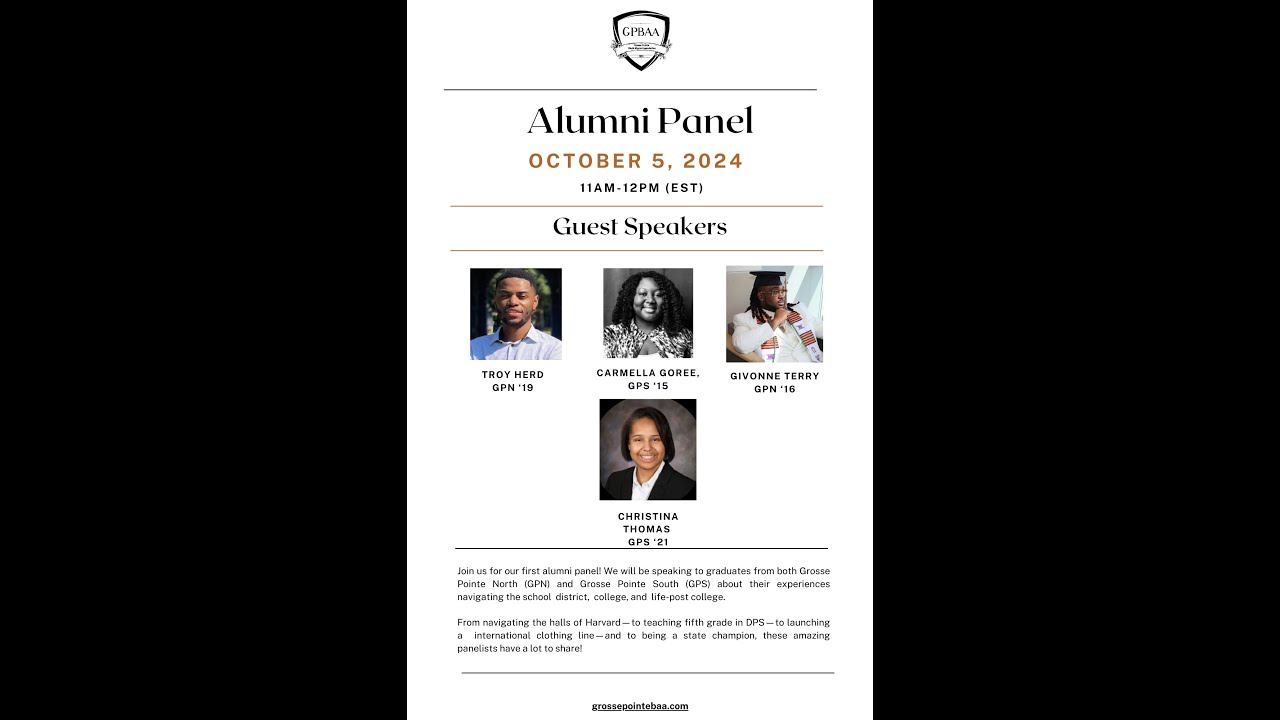 GP Talk #4: Christina Thomas, Carmella Goree, Troy Herd, Givonne Terry Alumni (2024)