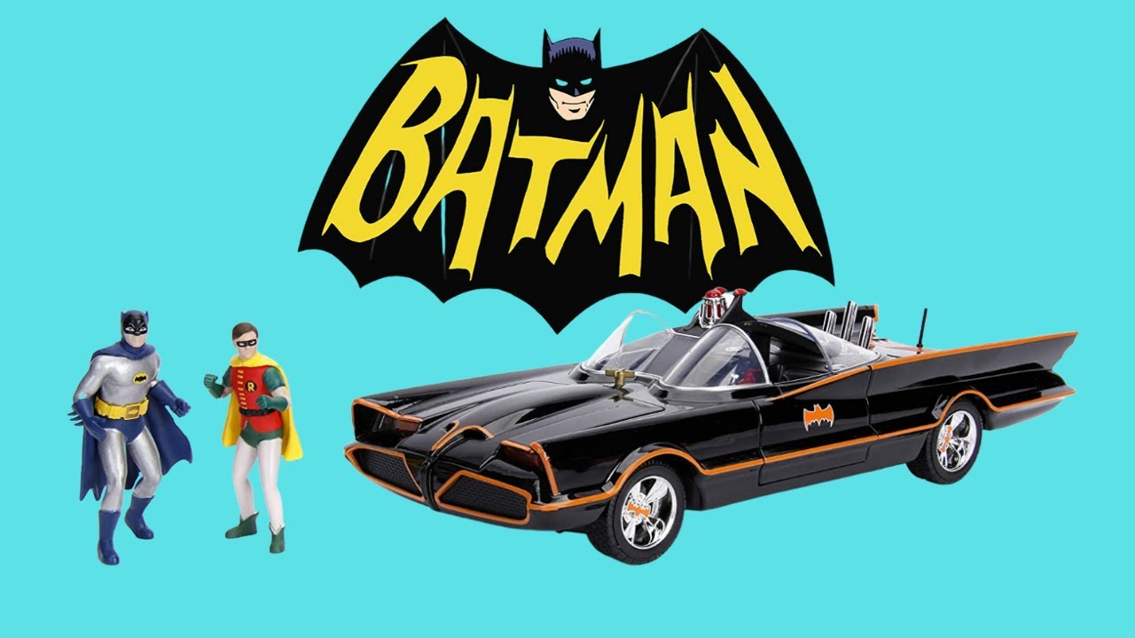 Распаковка и обзор Бэтмобиля JADA TOYS '66 — 4 разных масштаба