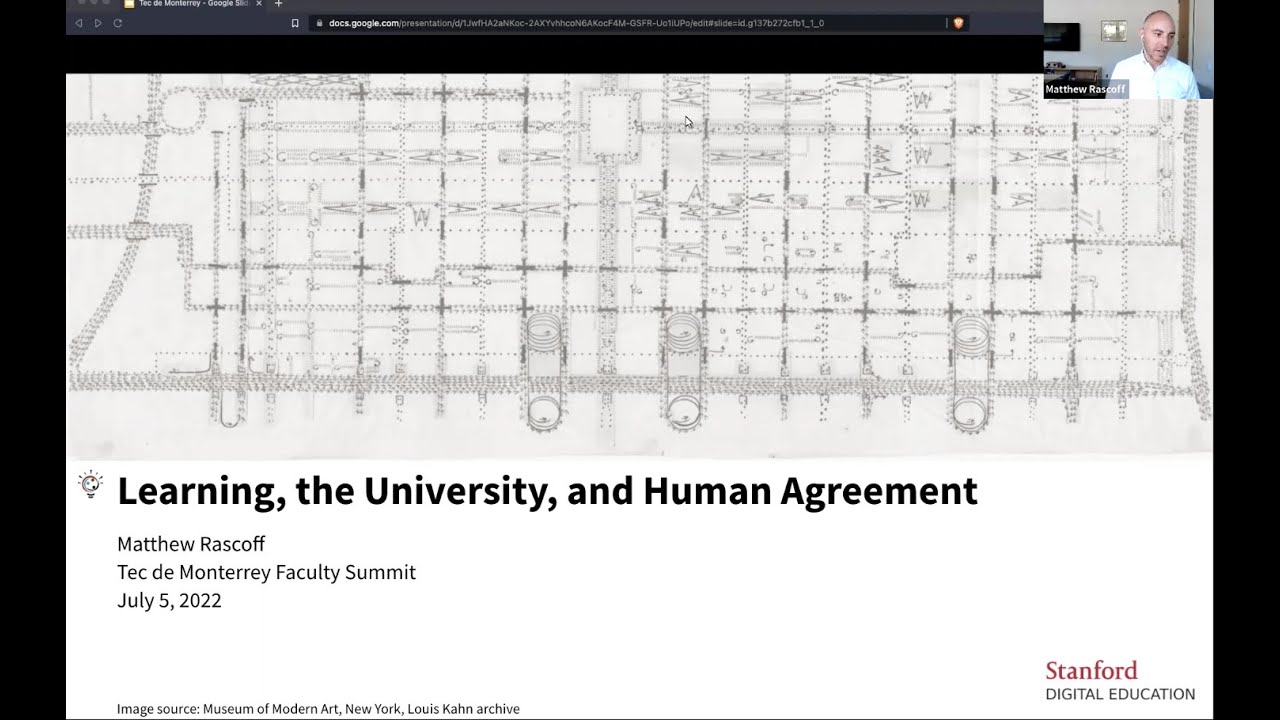 Learning, the University, and Human Agreement, a talk by Matthew Rascoff