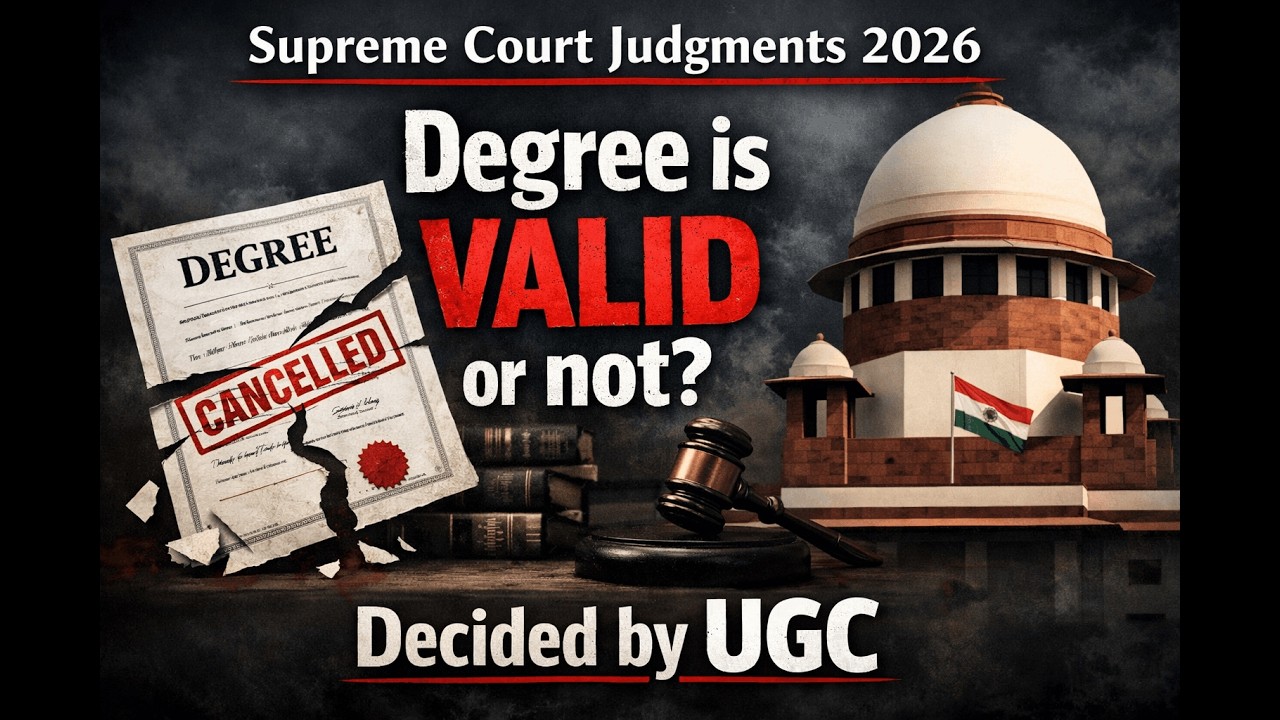 Degree is valid or not- Decided only by UGC II 2026 Supreme Court Judgment 35