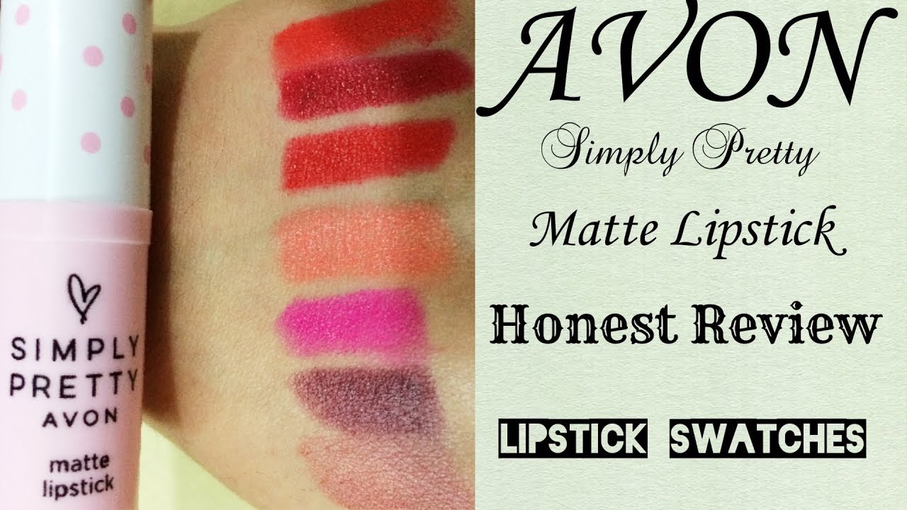 Avon Simply Pretty Matte Lipsticks | Swatches, Review
