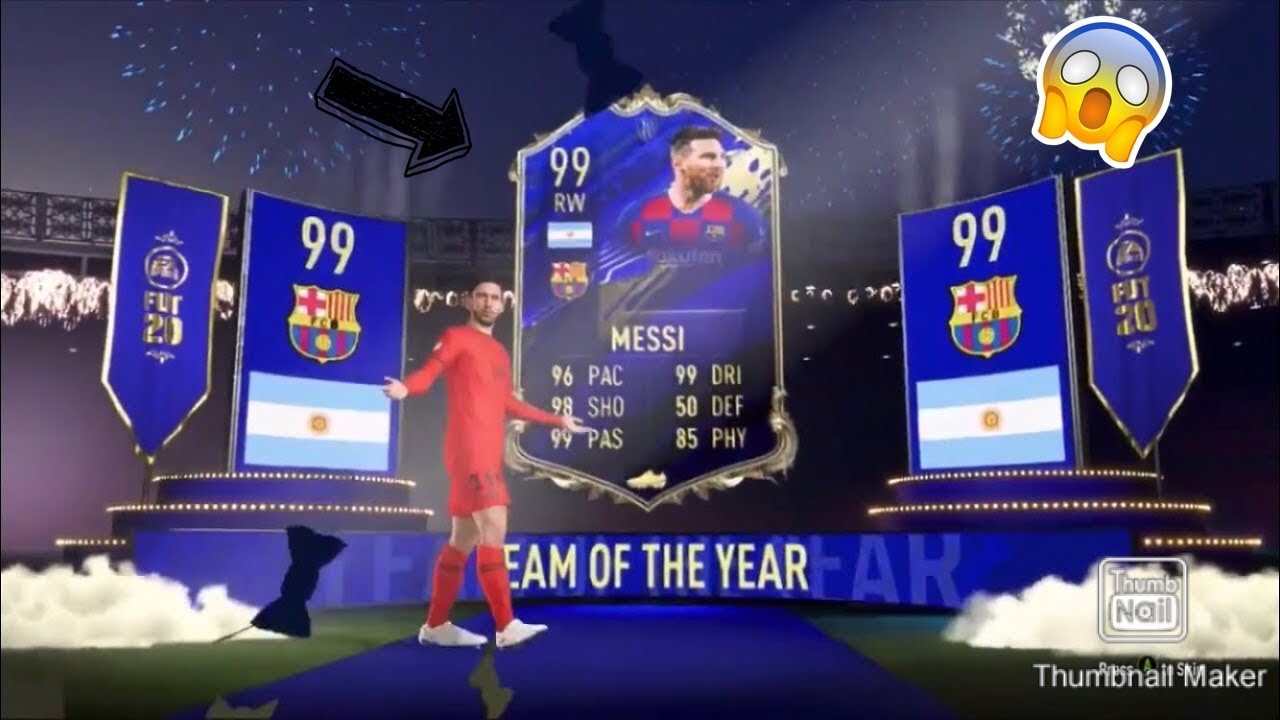 FIFA 20 MESSI TOTY IN A PACK ! 🔥🤯 TOTY PACK ANIMATION 🔥