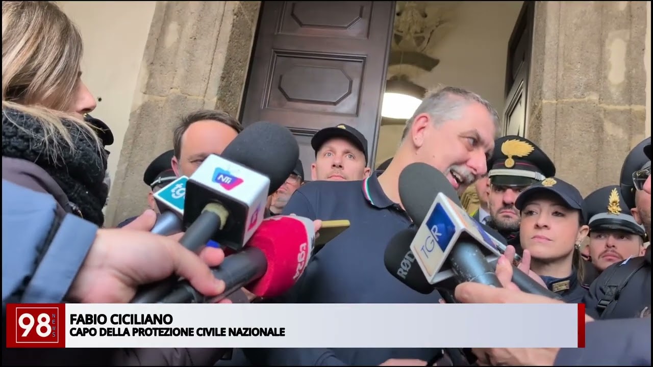 NISCEMI, SOPRALLUOGO DEL CAPO DELLA PROTEZIONE CIVILE ‘’LA CROCE RINASCERÀ’’