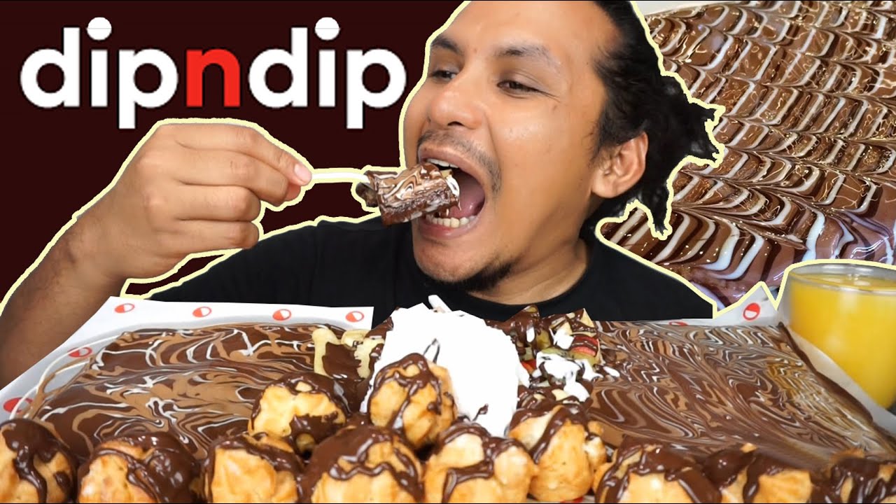 teringat zaman muda-muda dulu dating dekat sini (mukbang malaysia) CHOCOLATE CREPE DIPNDIP