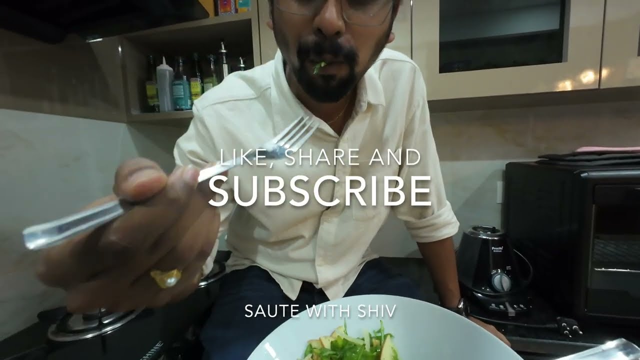 Introducing arugula salad to my junk food buddy | POV | ASMR