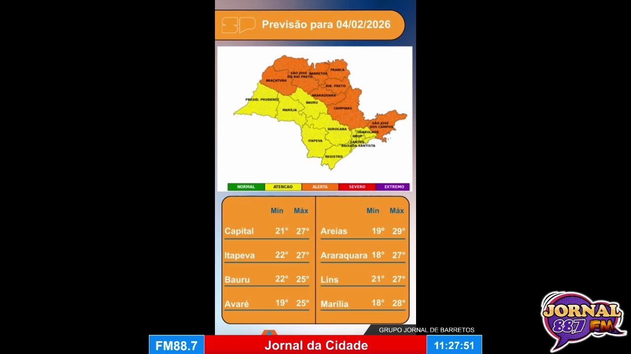 Transmissão ao vivo de Jornal de Barretos Regional