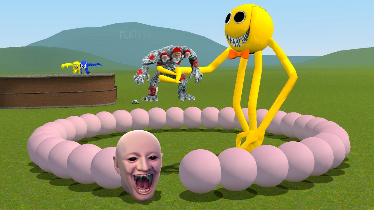WHAT HAPPENS IF A WORM EVOLVES INTO A HUNGRY “WE SWAM TOO FAR” WORM IN GARRY’S MOD?!