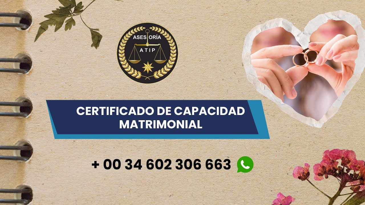 CERTIFICADO DE CAPACIDAD MATRIMONIAL