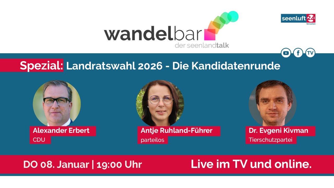 wandelbar Spezial | Die Kandidaten zur Landratswahl OSL 2026